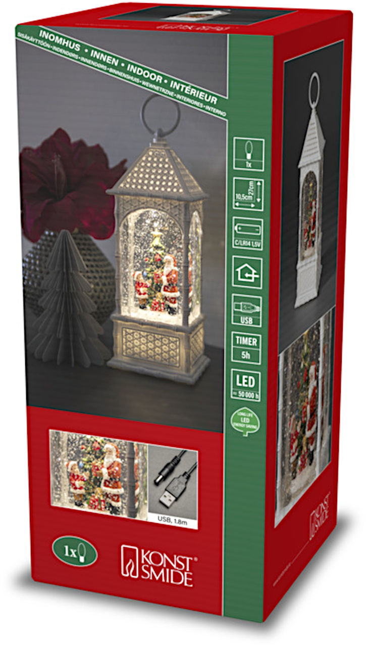 Produktverpackung der LED Szenerie "Weihnachtsdorf mit Kirche"