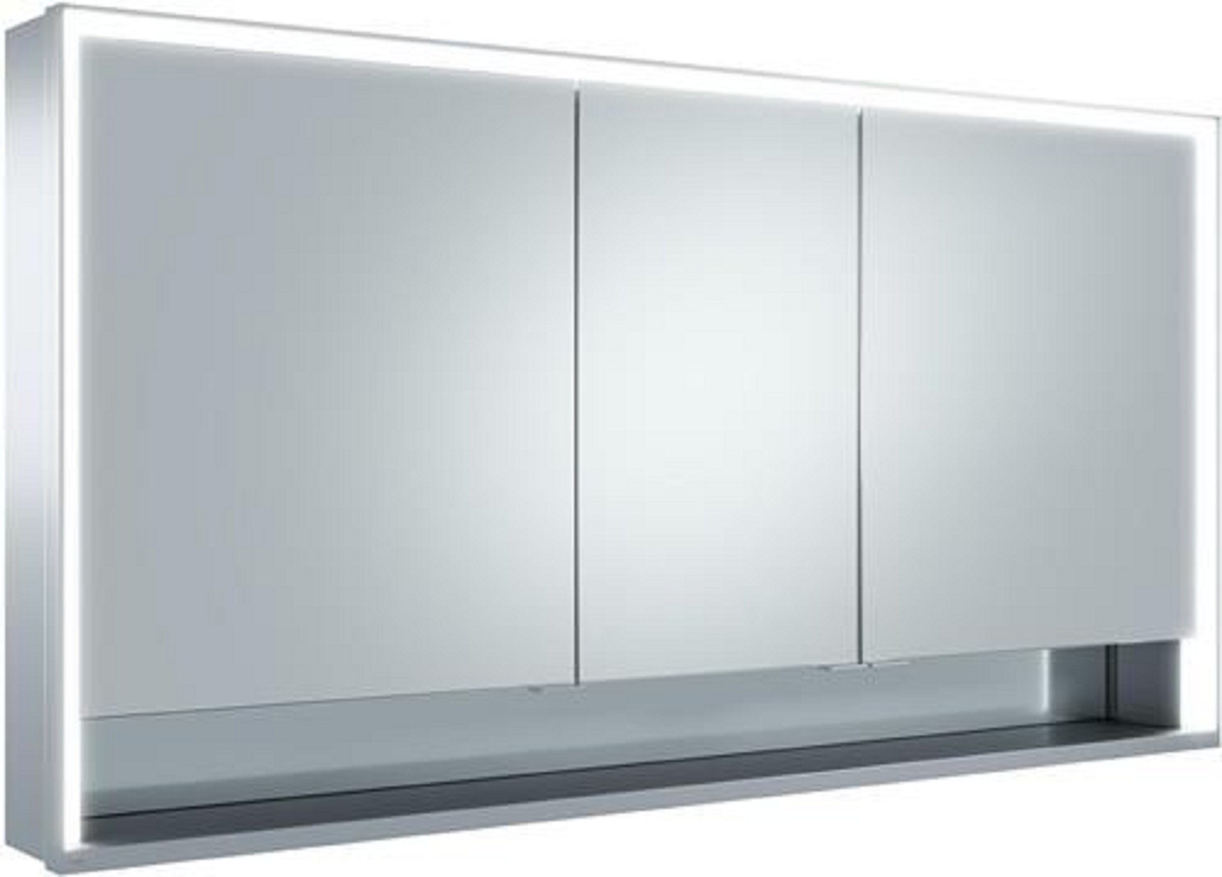 Spiegelschrank | ROYAL LUMOS | 1400 x 735 x 165 mm | 1400 x 735 x 165 mm | silber-gebeizt-eloxiert Spiegelschrank | ROYAL LUMOS | 1400 x 735 x 165 mm | 1400 x 735 x 165 mm | silber-gebeizt-eloxiert
