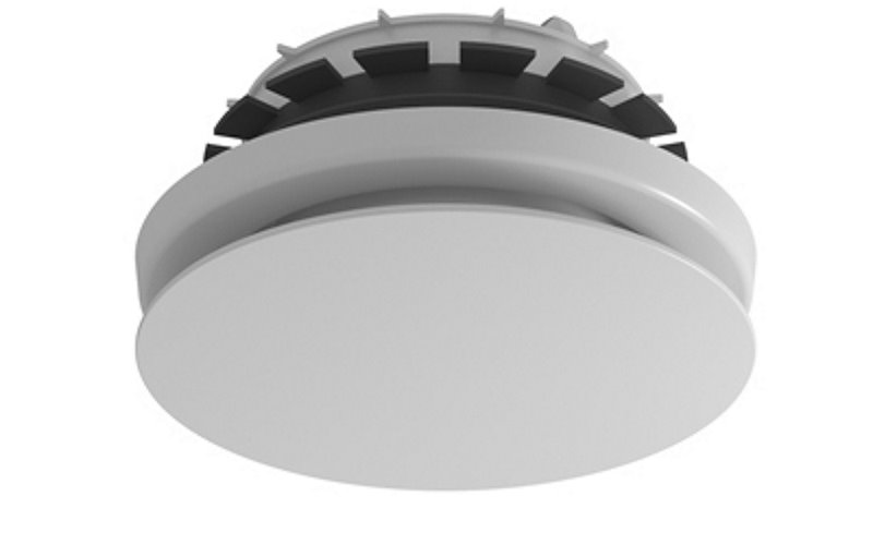 ZEHNDER Abluft-Tellerventil ComfoValve Luna E 125, weiss, an einer Decke montiert