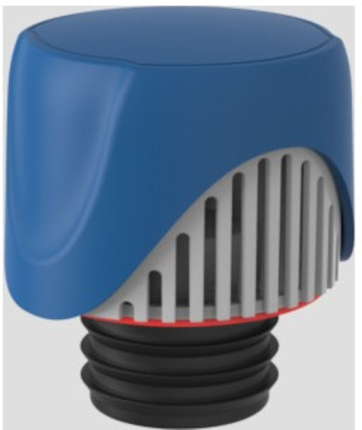 Sanit Rohrbelüfter ventilair DN 30-50, Frontansicht, auf grauem Hintergrund