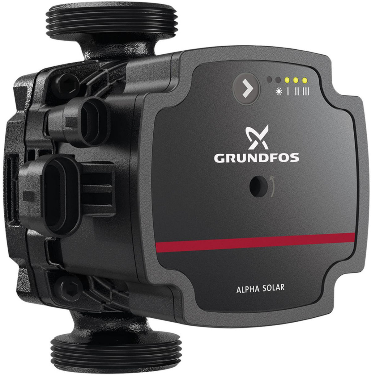 Grundfos ALPHA SOLAR 25-75 | Home Perfect Grundfos ALPHA SOLAR 25-75, Frontalansicht, auf weißem Hintergrund