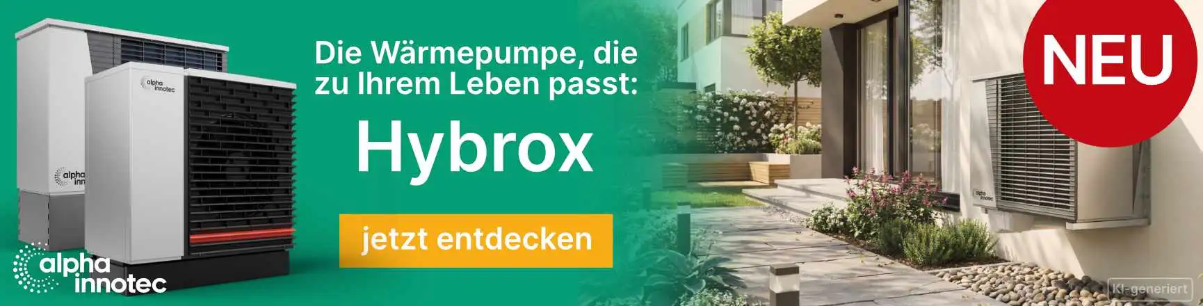 NEU: Hybrox -Die Wärmepumpe, die zu Ihrem Leben passt