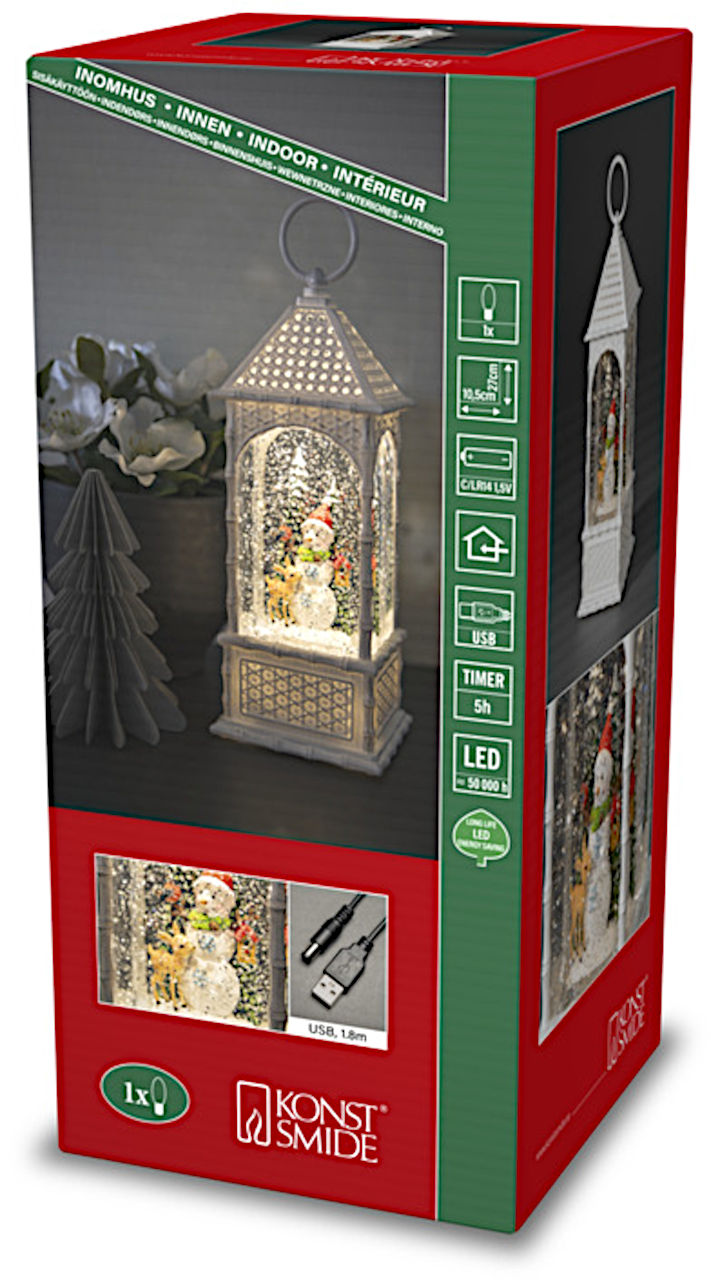 Produktverpackung der LED Szenerie "Weihnachtsdorf mit Kirche"