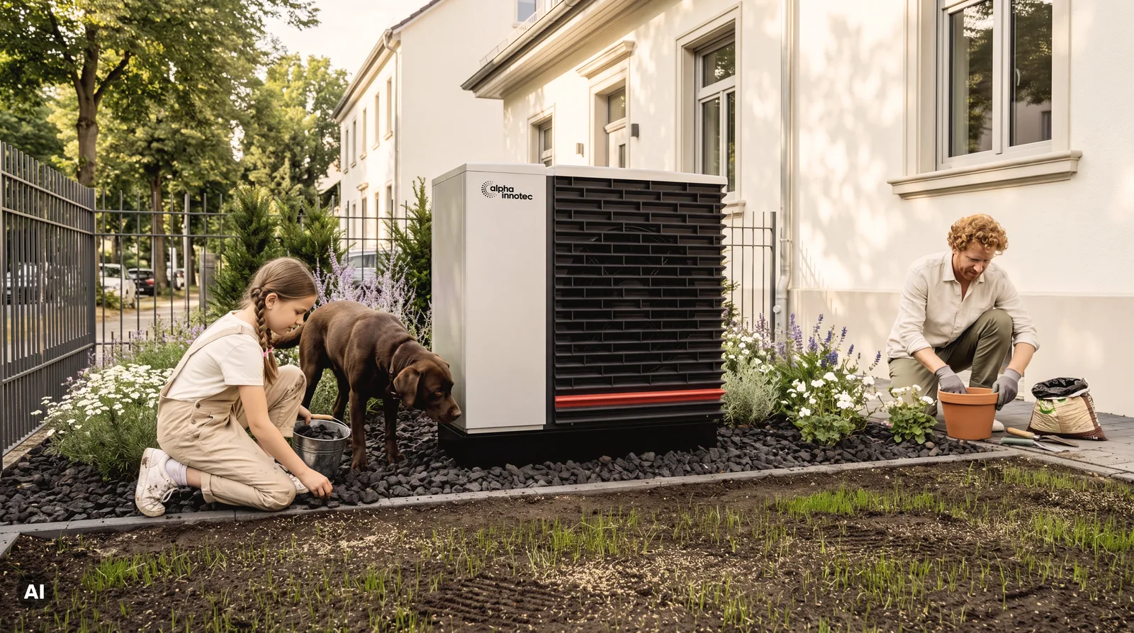 alpha innotec Hybrox 11 Luft/Wasser-Wärmepumpe R290 Monoblock für Außenaufstellung