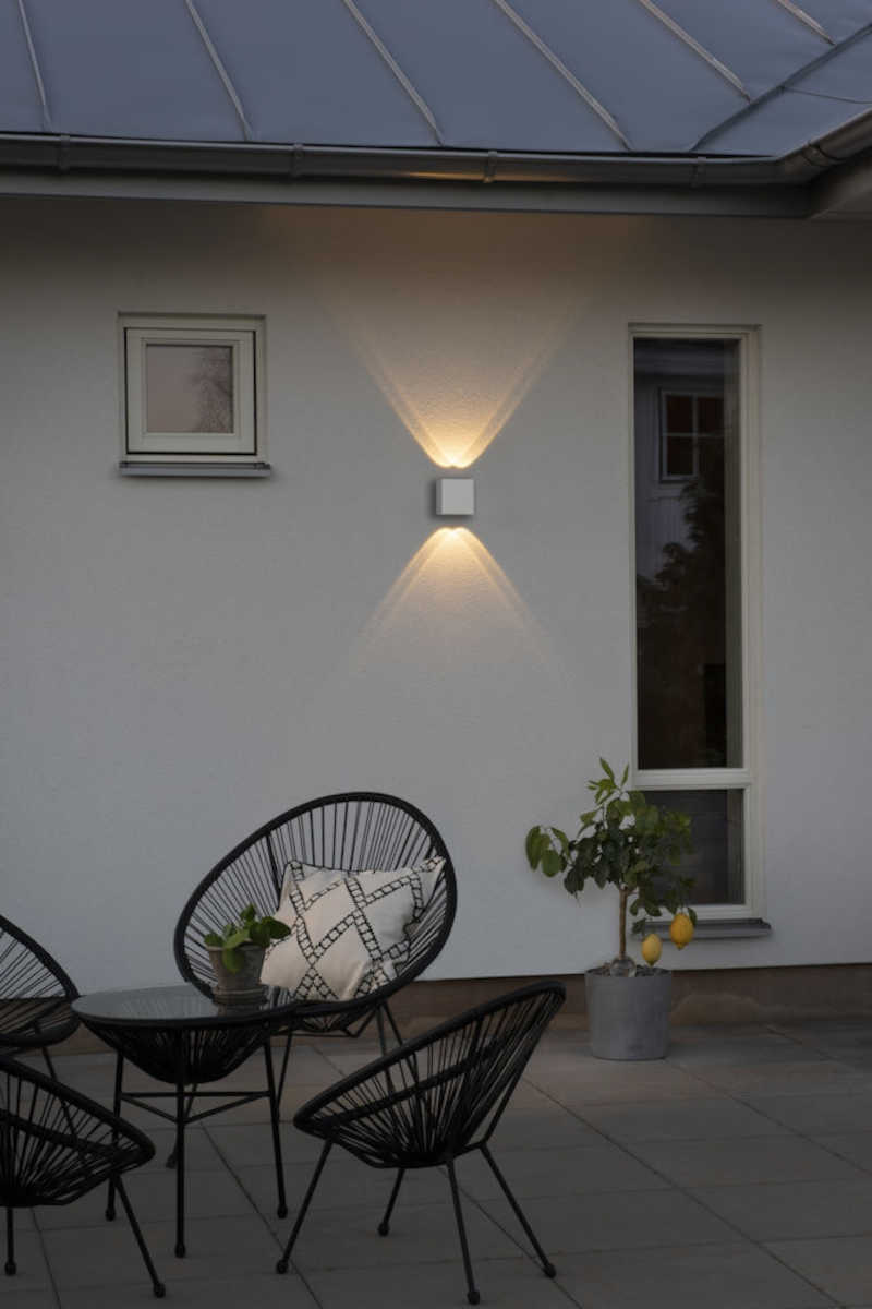 Konstsmide Chieri Wandleuchte 2x2 LED weiss | Home Perfect