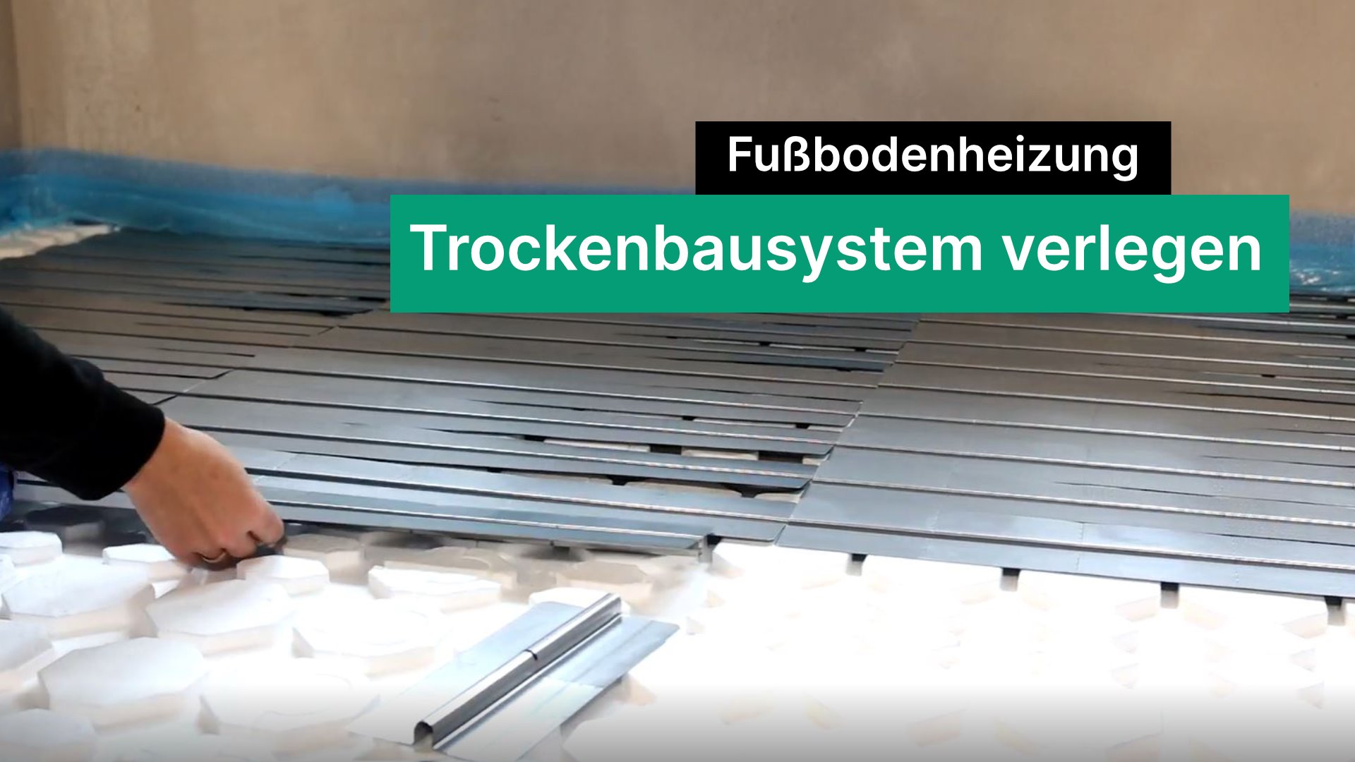 Trockenbausystem verlegen