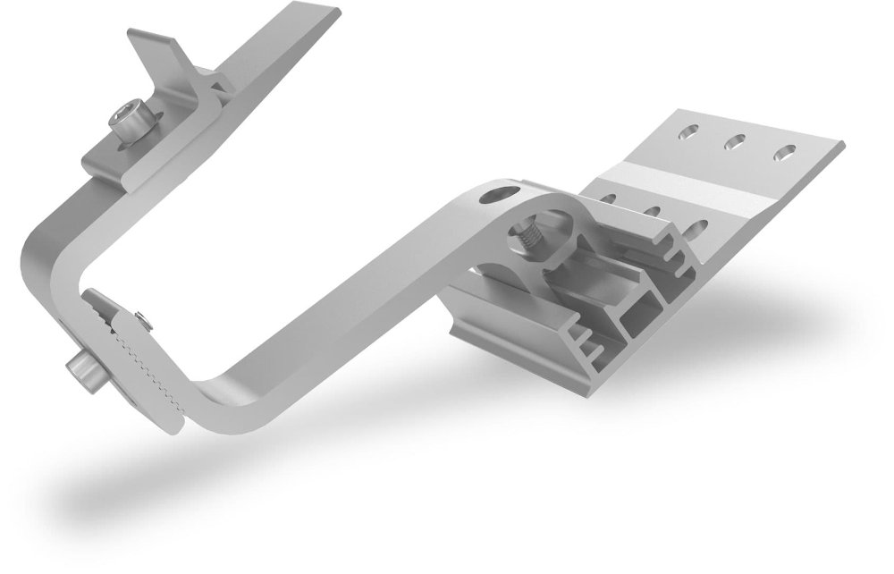 K2 Dachhaken, SingleHook 4S K2 Dachhaken, SingleHook 4S, Seitenansicht vor weißem Hintergrund