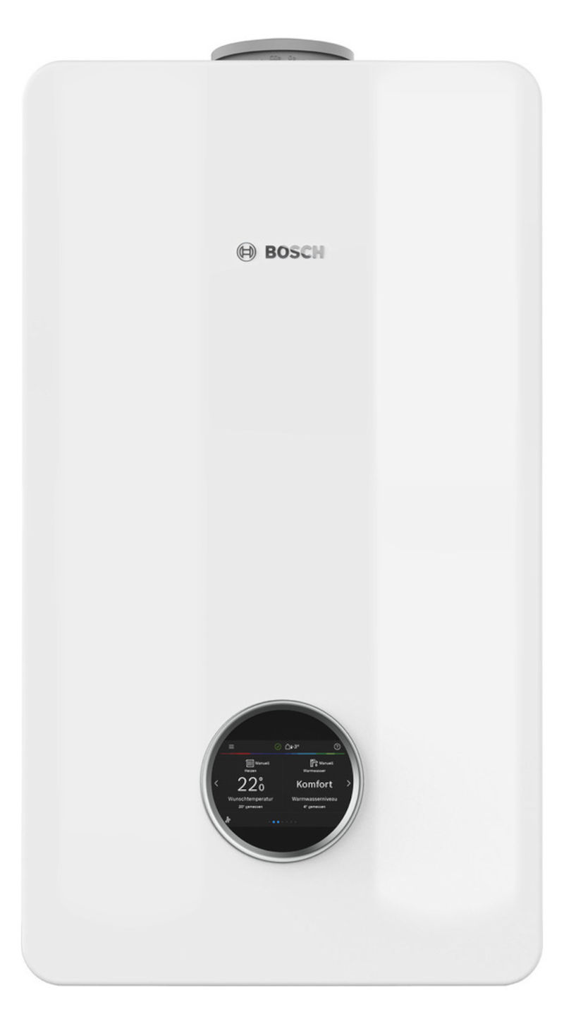 BOSCH Gas-Brennwertgerät, wandhängend GC5800iW 24 P 23, mit Touch-Bedienfeld BOSCH Gas-Brennwertgerät, wandhängend GC5800iW 24 P 23, mit Touch-Bedienfeld, Frontalansicht
