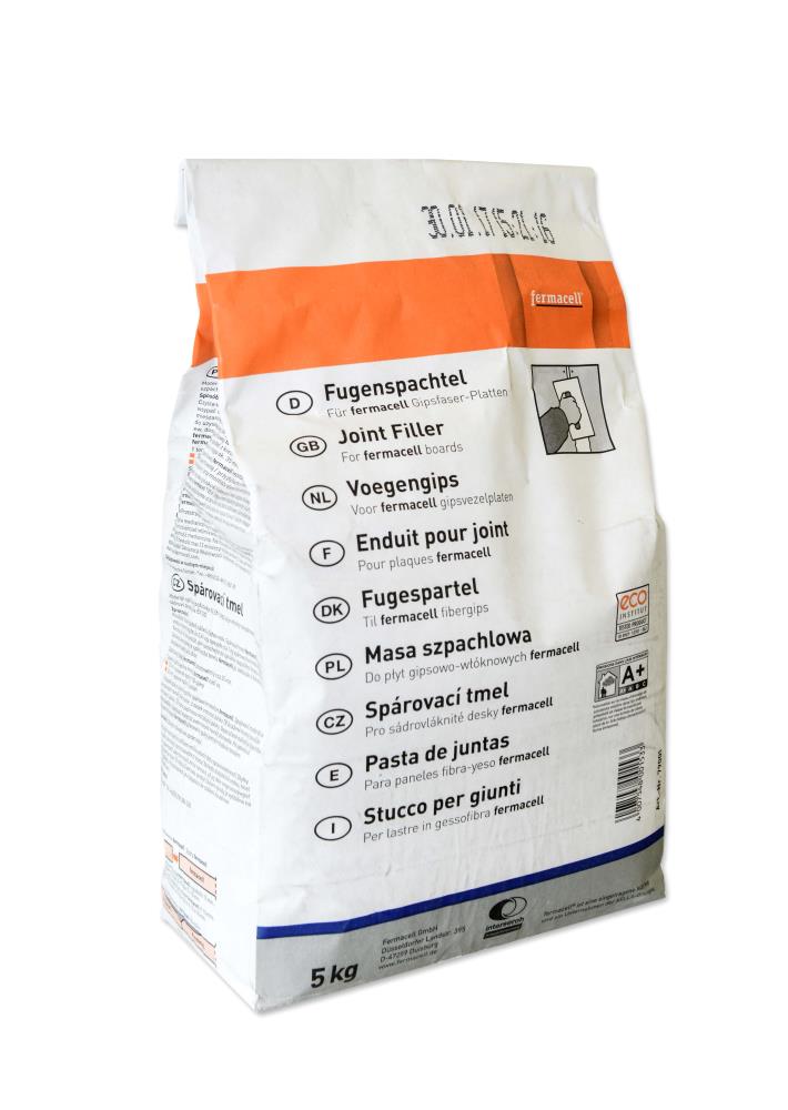 Fugenspachtel, 5 kg Beutel | Home Perfect Fugenspachtel, 5 kg Beutel, Frontansicht vor weißem Hintergrund