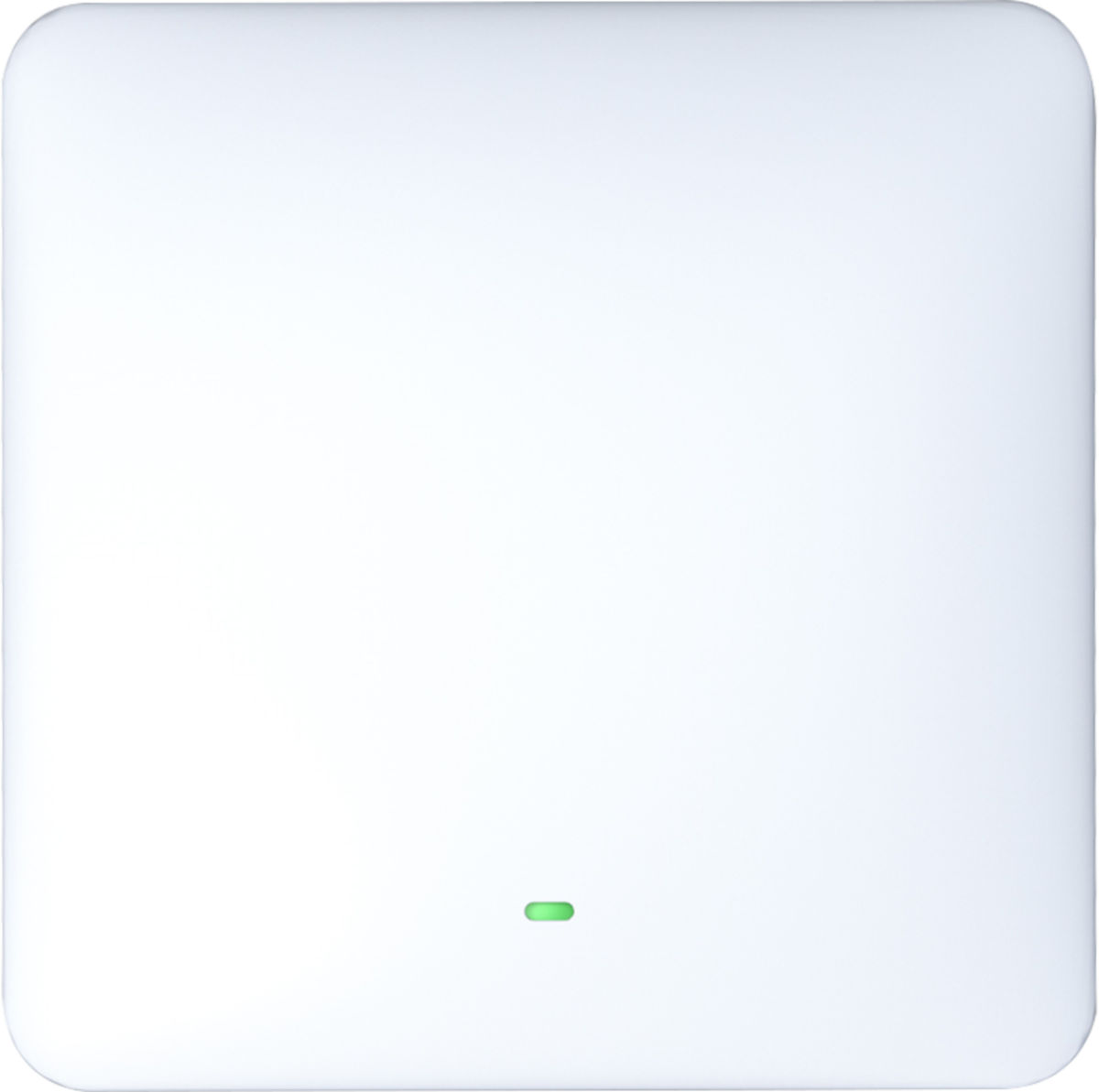 Möhlenhoff Alpha Smartware IoT Gateway, Frontansicht mit grün leuchtendem LED-Licht vor weißem Grund