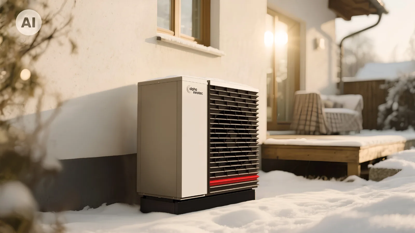 alpha innotec Hybrox 16 Luft/Wasser-Wärmepumpe R290 Monoblock zum Heizen und Kühlen