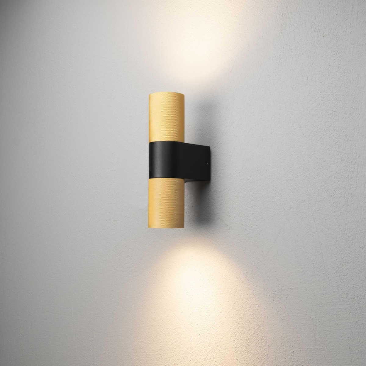 Konstsmide | Temi Wandleuchte auf/ab | schwarz/gold