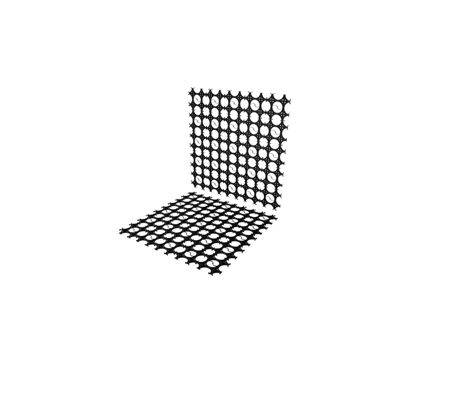 Systemplatte Wandflächenheizung, 0,48 m² Systemplatte Wandflächenheizung, 0,48 m²