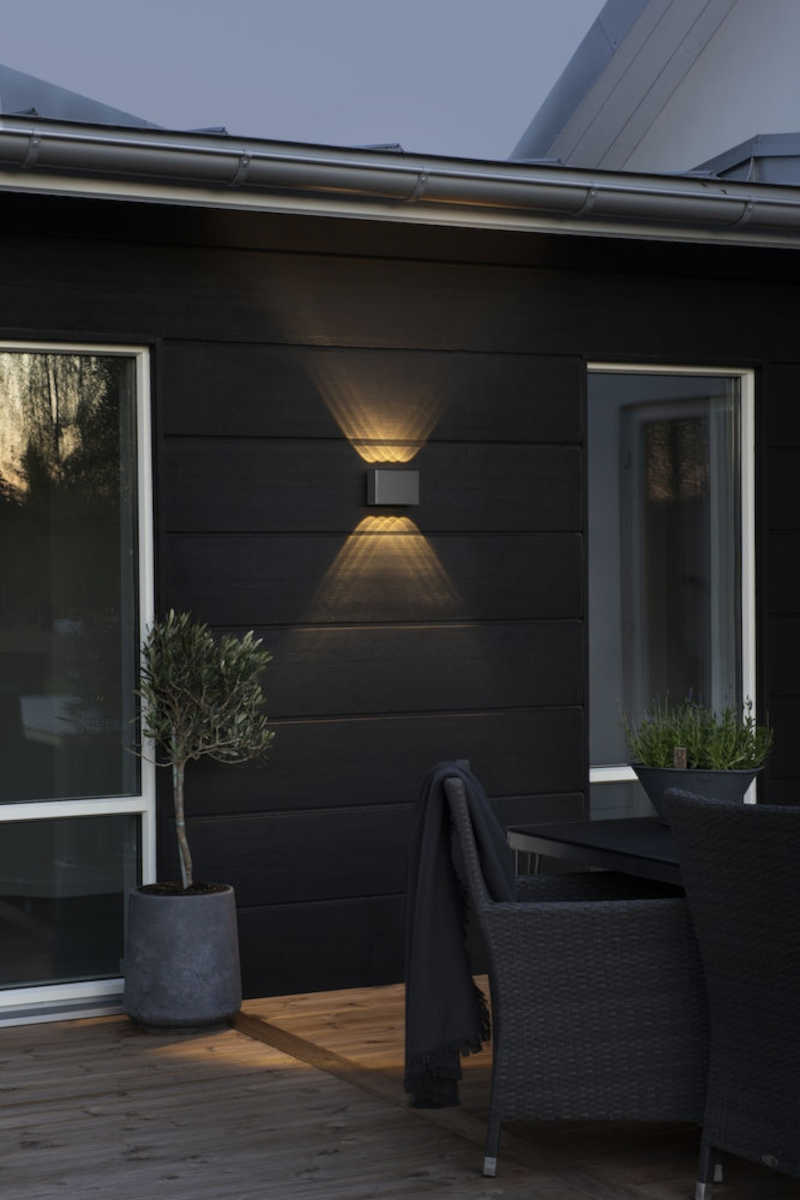 Konstsmide Chieri Wandleuchte 2x4 LED anthrazit | Home Perfect