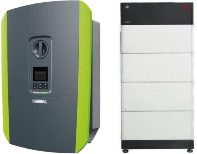 Stromspeicher kaufen Abbildung eines Wechselrichters und eines Stromspeichers