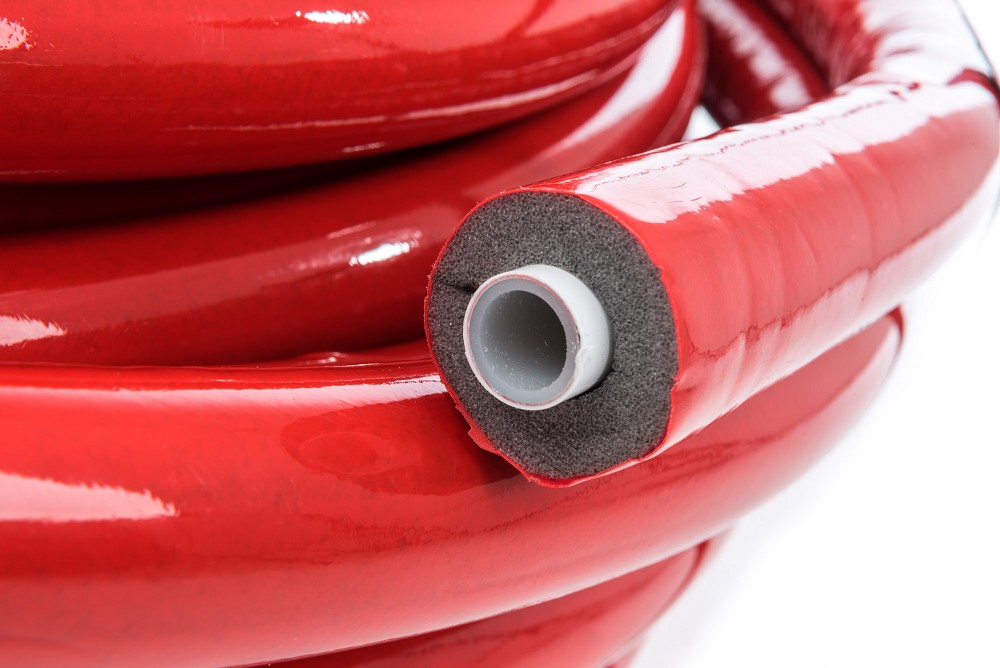 Iso-Mehrschichtverbundrohr 20 x 2 mm 10 mm Stärke rot