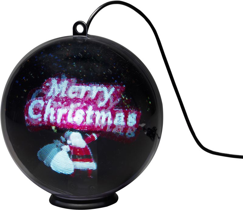 Konstsmide 3D Hologrammkugel "Merry Christmas"
