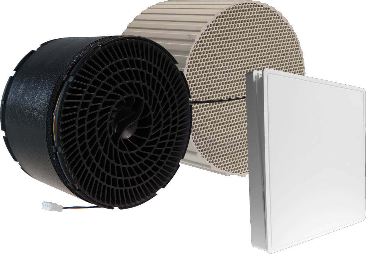 ZEWO SmartFan 2.0 Fertigstellungsset, Funk | Home Perfect ZEWO SmartFan 2.0 Fertigstellungsset, Funk, Komplettset, Frontansicht, vor weißem Hintergrund