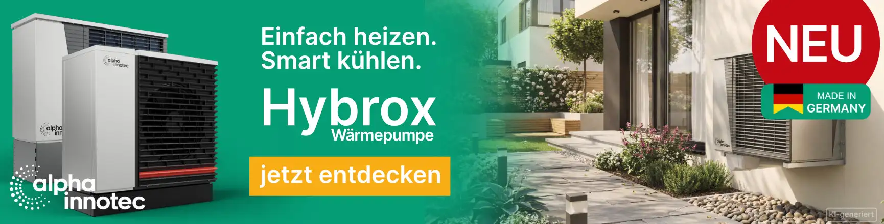 NEU: Hybrox -Die Wärmepumpe, die zu Ihrem Leben passt