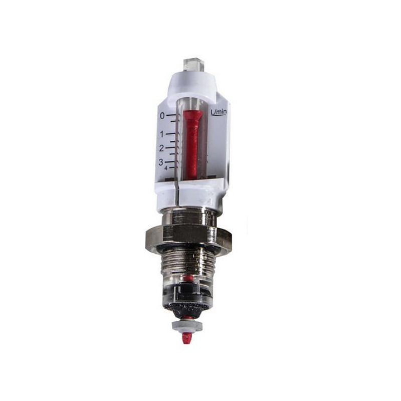 Durchflußmengenmesser 0-4 l/min Durchflußmengenmesser 0-4 l/min, Ansicht beider Teile