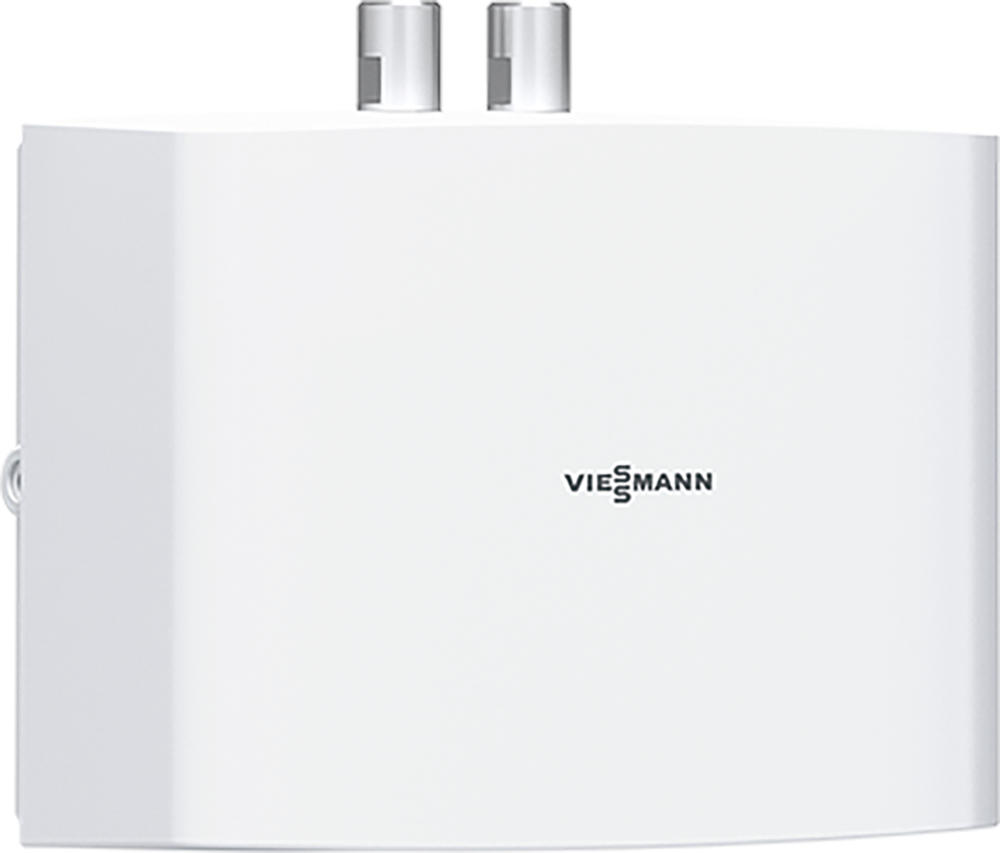 Viessmann Mini-Durchlauferhitzer Vitotherm EI5.A6 5,7kW, Frontalansicht, vor weißem Hintergrund
