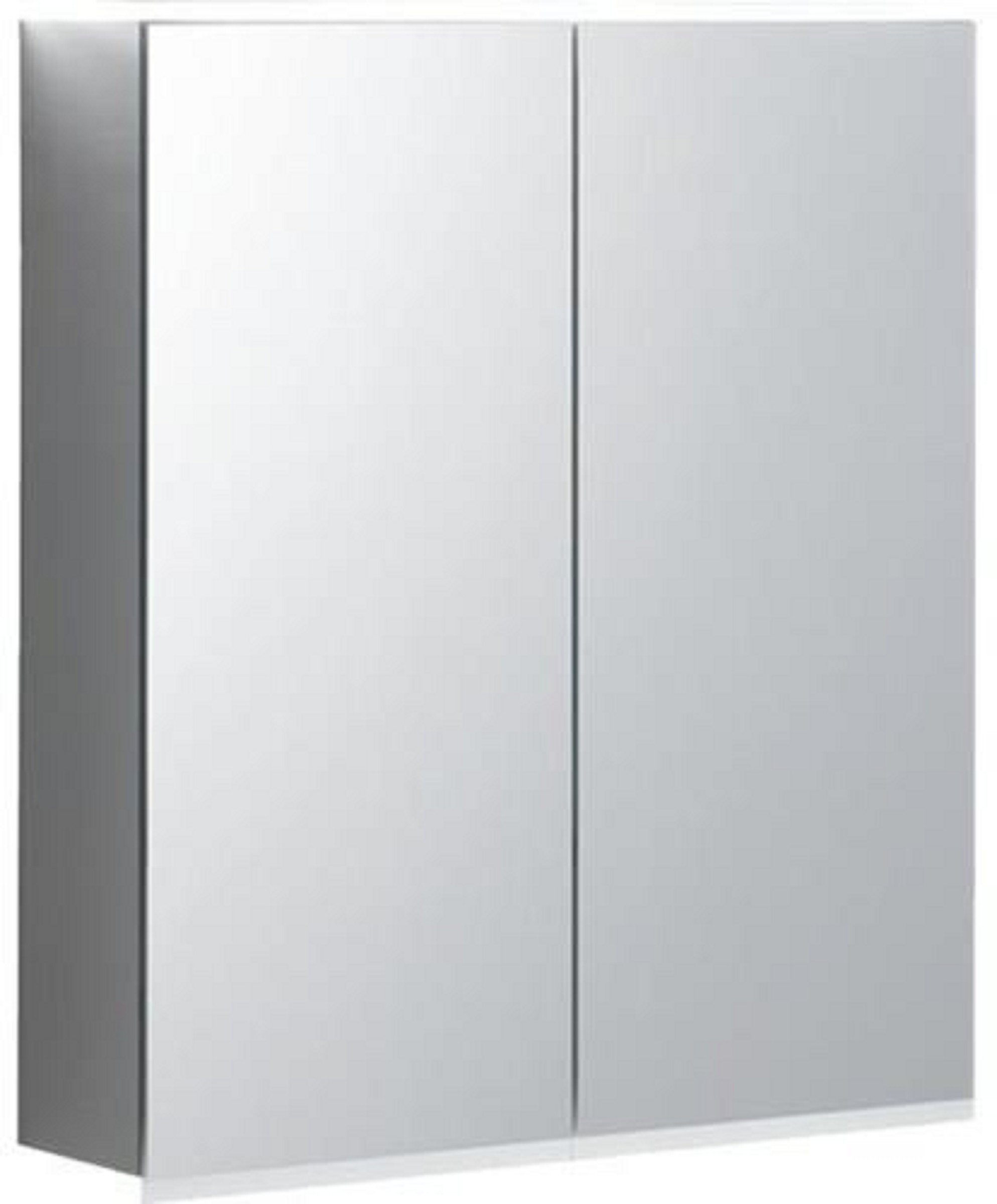 Spiegelschrank | Option Plus | 60x70x17,2cm | m. Beleuchtung, zwei Türen
