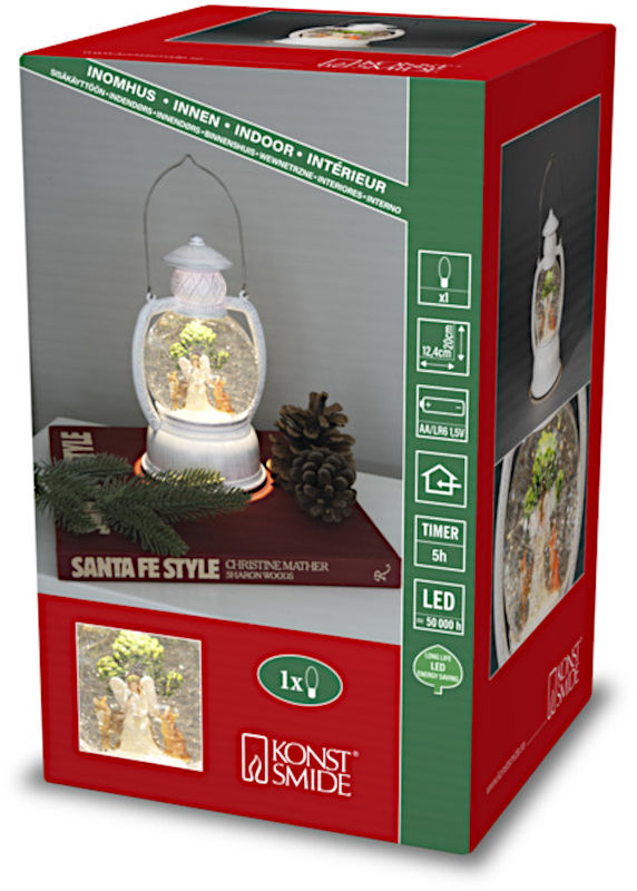 Produktverpackung der LED Szenerie "Weihnachtsdorf mit Kirche"