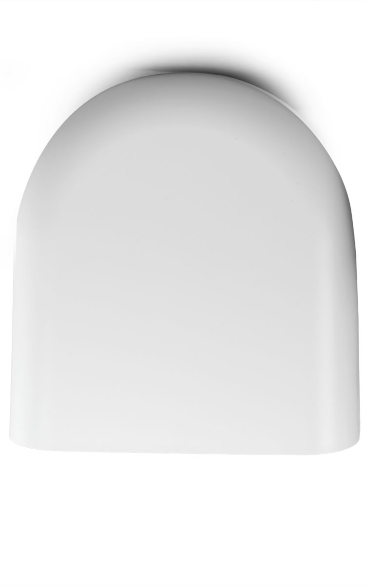 SmartFan Basic Außenwandblende, weiß, Frontansicht, vor weißem Hintergrund