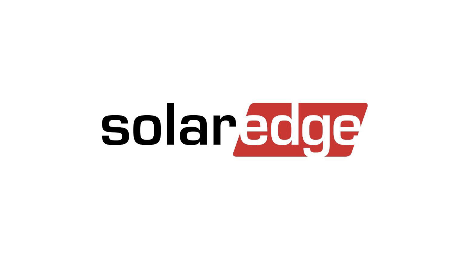 Solar Edge Logo vor weißem Hintergrund