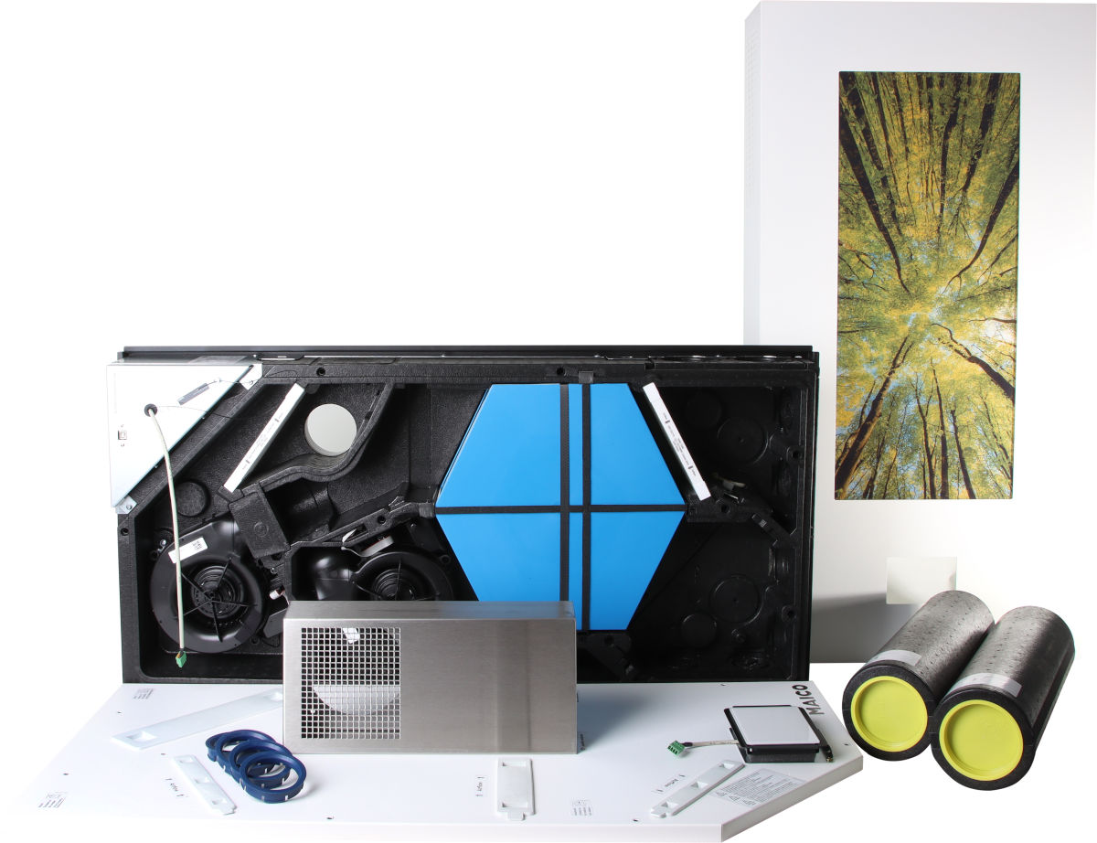 ZEWO Kompakt LG 75 H Unterputzset | Home Perfect ZEWO Kompakt LG 75 H Unterputzset, Setansicht frontal, auf weißem Hintergrund