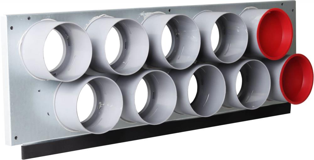 Luftverteiler Verteilerfront AirFlex, 10 x Ø 75 mm, 575 x 200 mm Luftverteiler Verteilerfront AirFlex, 10 x Ø 75 mm, 575 x 200 mm