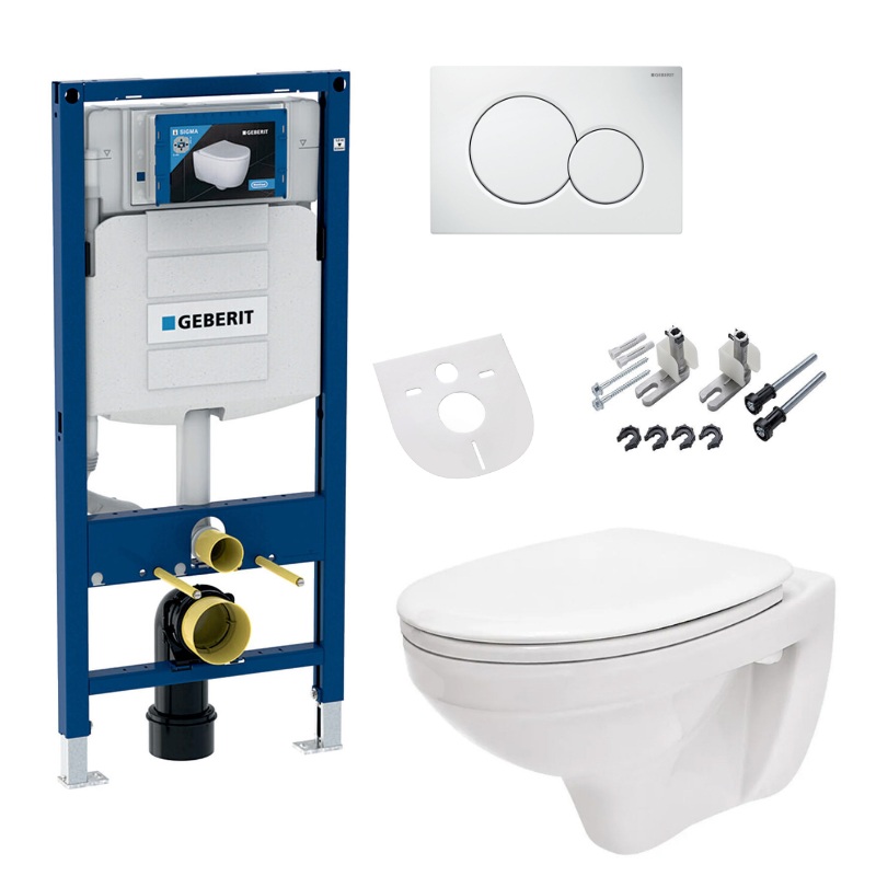 WC-Komplettset RosenStern Design Wand Tiefspül WC + WC-Sitz, Geberit UP320 Vorwandelement WC-Komplettset RosenStern Design Wand Tiefspül WC + WC-Sitz, Geberit UP320 Vorwandelement