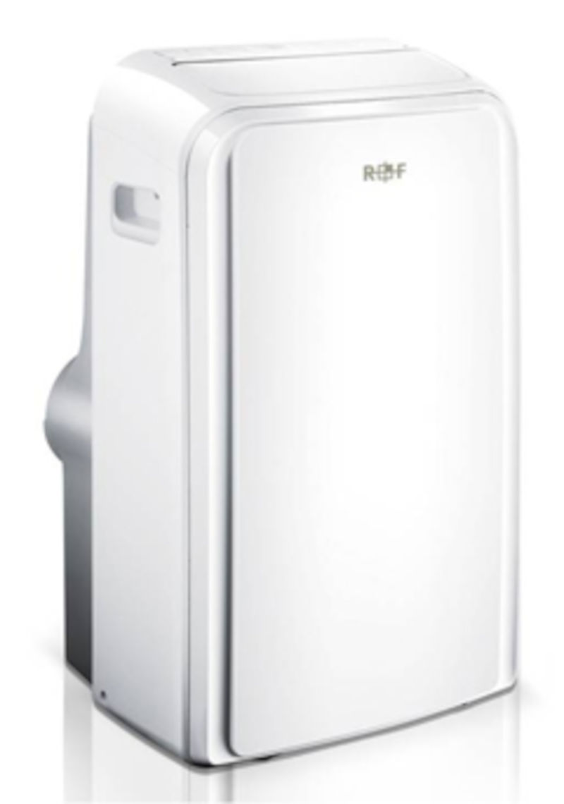Optiline Mobiles Klimagerät RKO 350 2.0, Seitenprofil, auf weißem Hintergrund