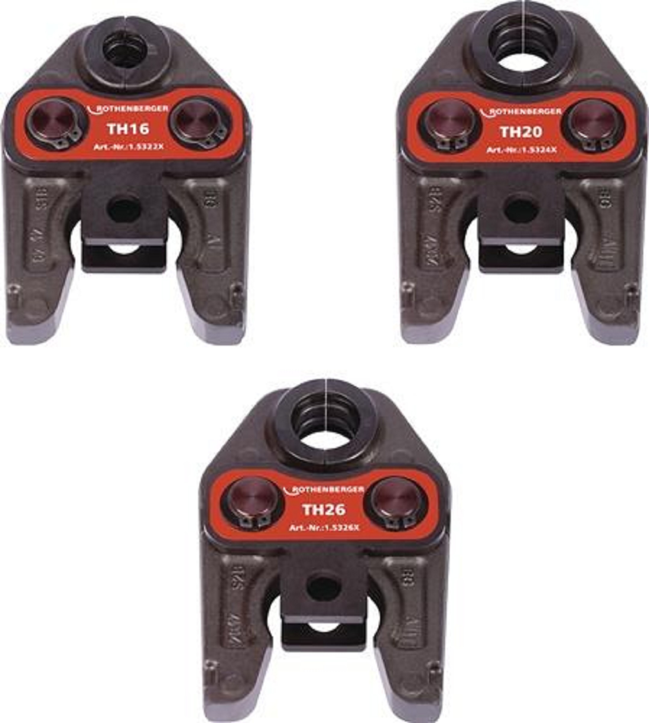 Pressbackenset 32 kN NW 16-20-26mm Typ TH | ROTHENBERGER