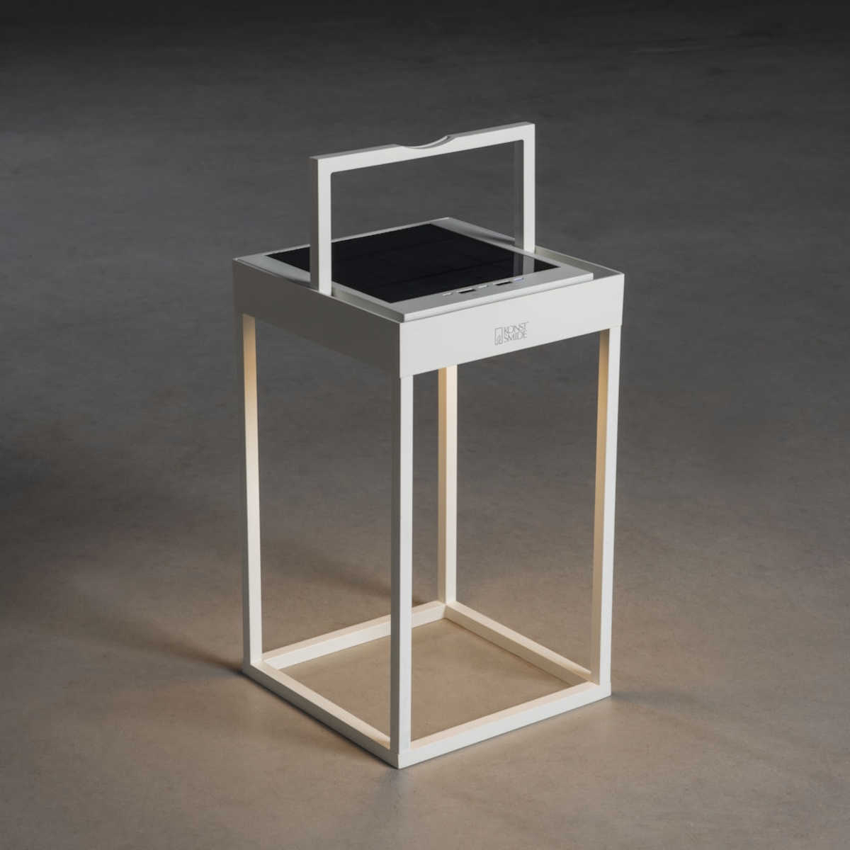 Konstsmide Portofino Solar/USB-Laterne weiss | Home Perfect