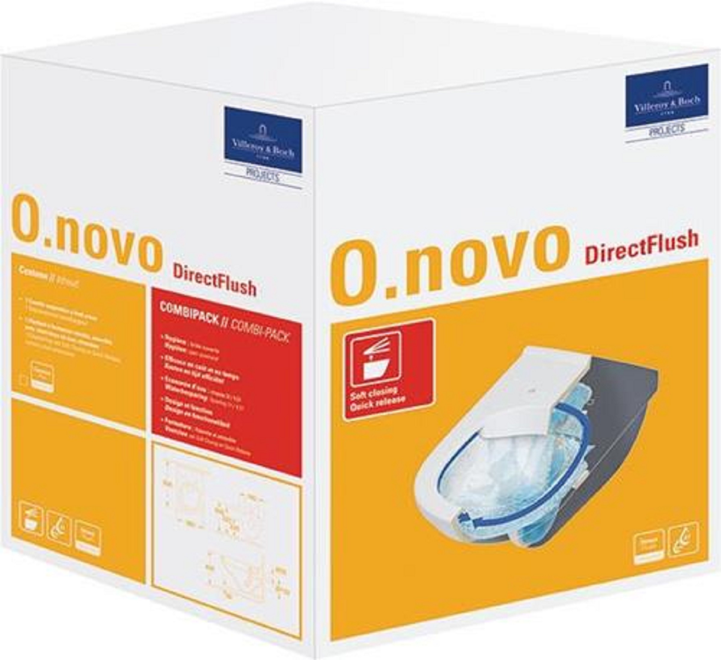V&B Combi-Pack O.NOVO DirectFlush m WWC ti. DF und WC-Sitz we C+