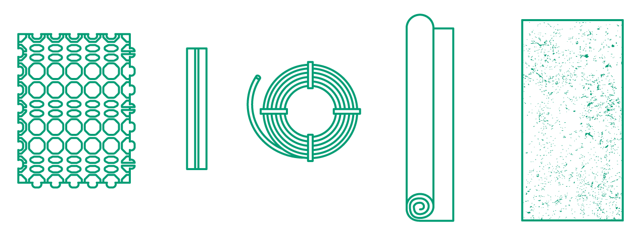 Fußbodenheizung Trockenbau Elemente Icon Trockenbauelemente