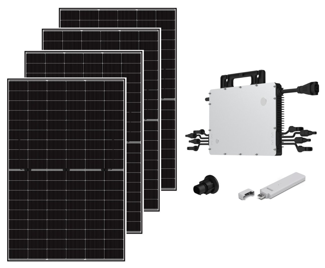 BKW PowerMax 1800Wp | Home Perfect BKW PowerMax 1800Wp, Set-Darstellung, auf weißem Hintergrund