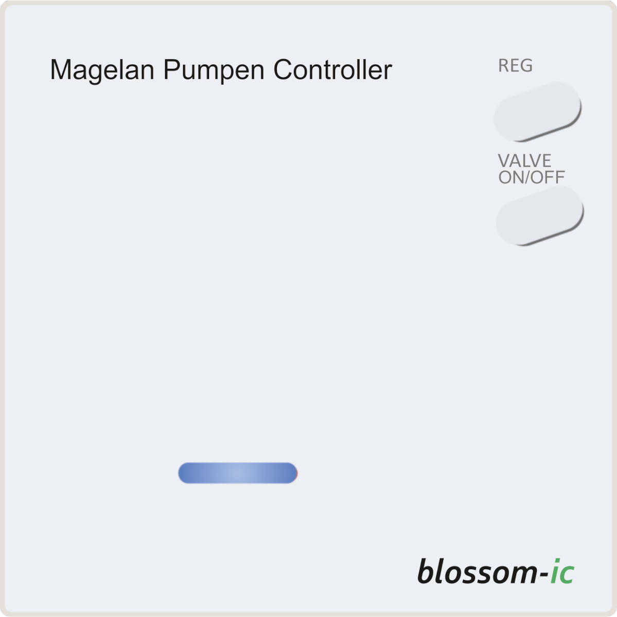 Blossom IC Magelan Pumpen Controller MPCO-4091 | Home Perfect Blossom IC Magelan Pumpen Controller MPCO-4091, Frontalansicht, Grafik