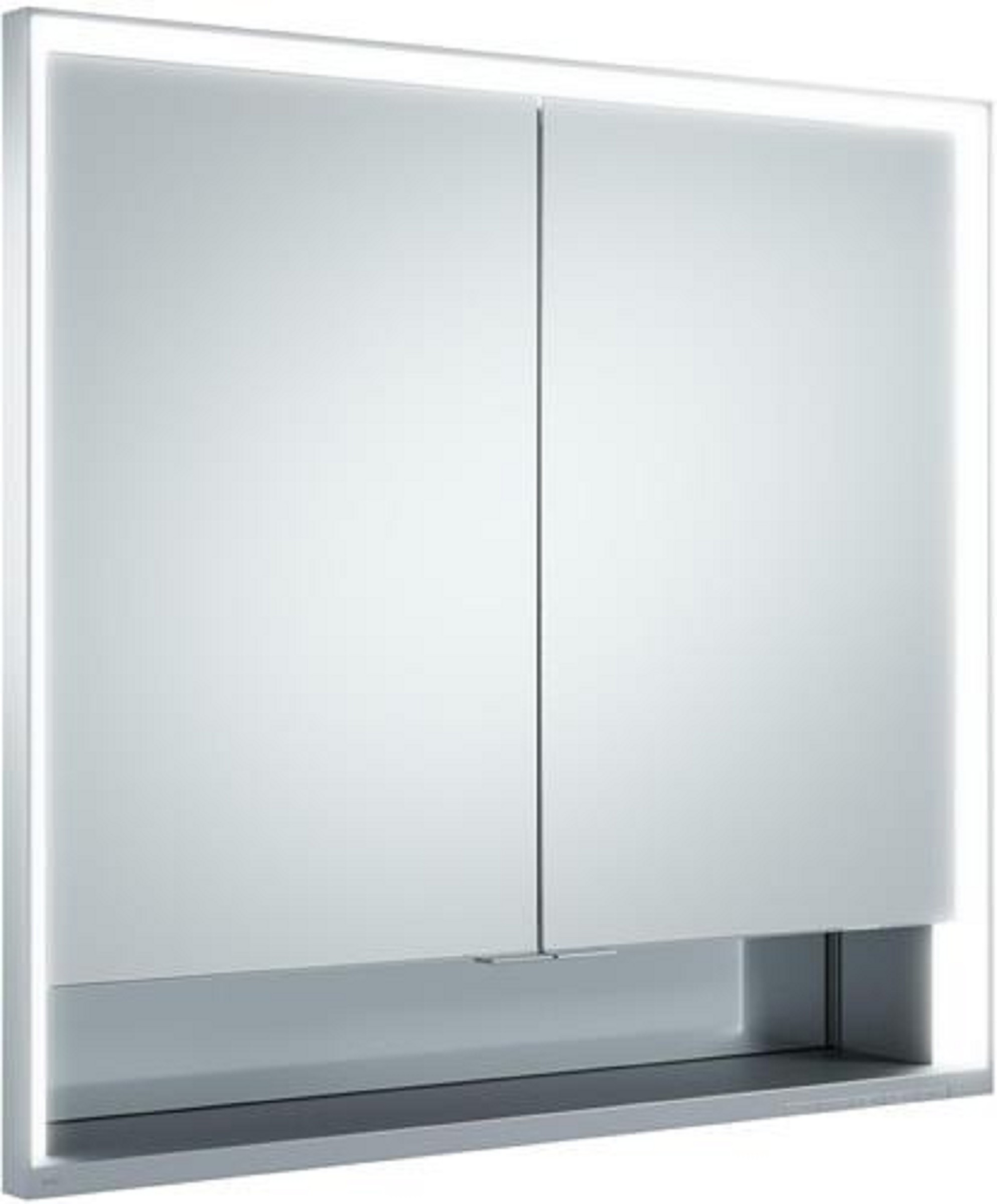 Spiegelschrank | ROYAL LUMOS | 800 x 735 x 165 mm | 800 x 735 x 165 mm | silber-gebeizt-eloxiert