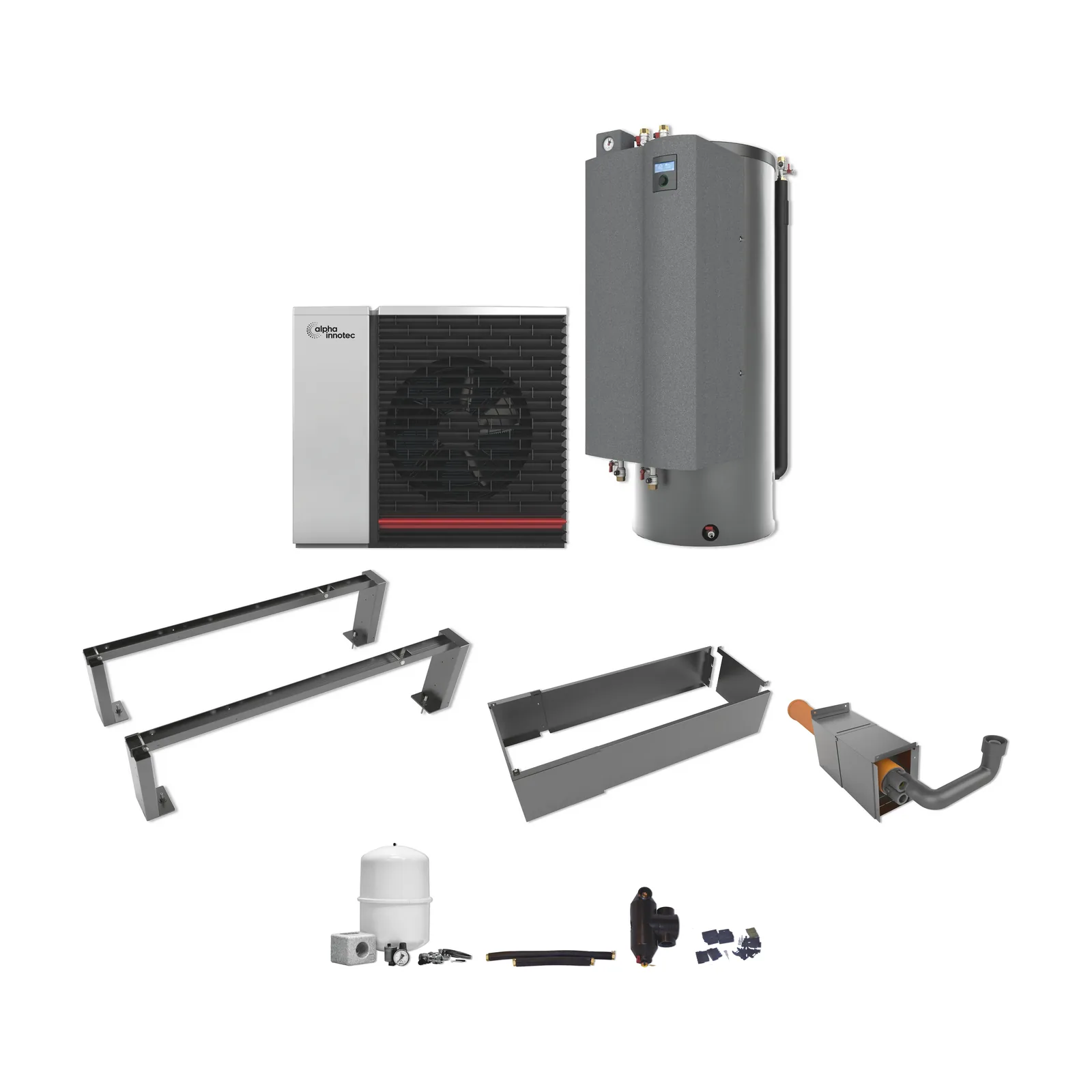 alpha innotec Hybrox 11/16 Wärmepumpen-Set mit HSV 280TP (Speicher integriert)