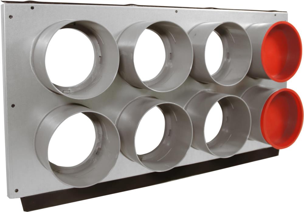 Luftverteiler Verteilerfront AirFlex, 8 x Ø 63 mm, 375 x 200 mm Luftverteiler Verteilerfront AirFlex, 8 x Ø 63 mm, 375 x 200 mm