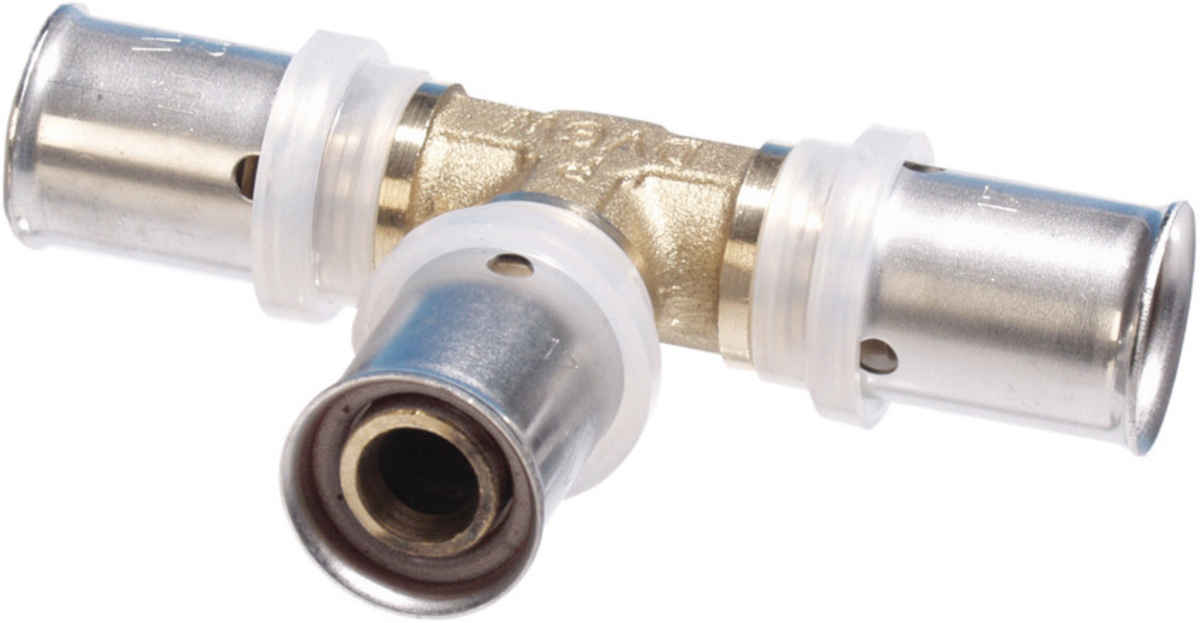 Pressfitting T-Stück 20 x 2 mm Pressfitting T-Stück 20 x 2 mm