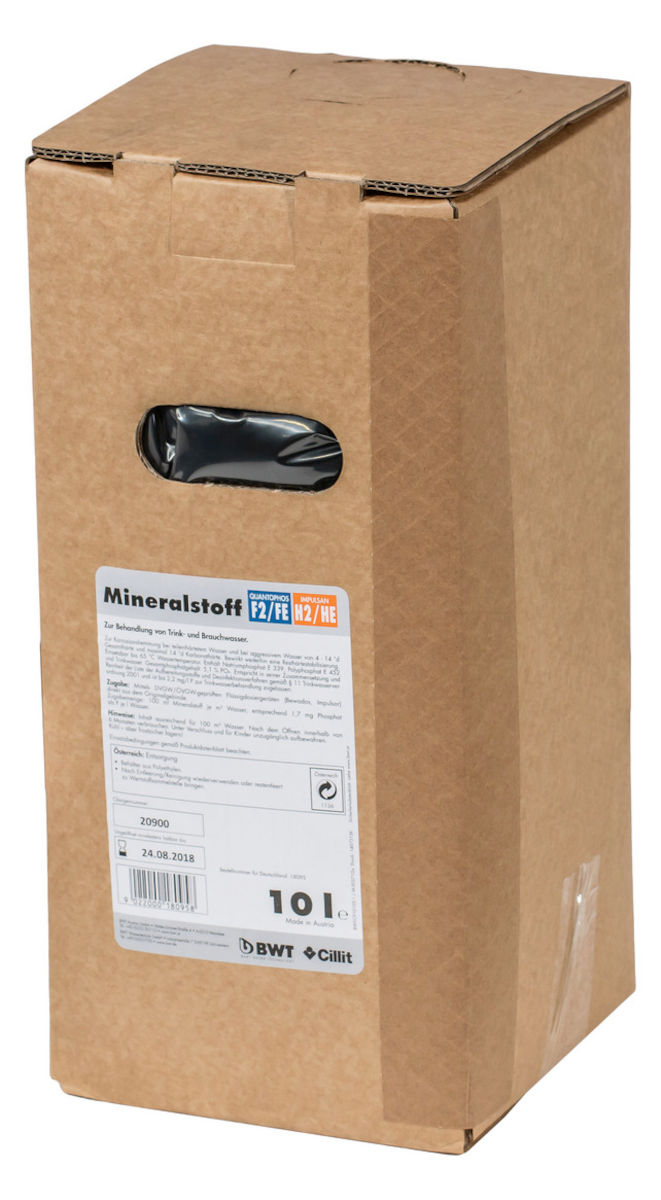 BWT Mineralstofflösung Quantophos FE HE | Home Perfect BWT Mineralstofflösung Quantophos FE HE, Frontansicht, vor weißem Hintergrund