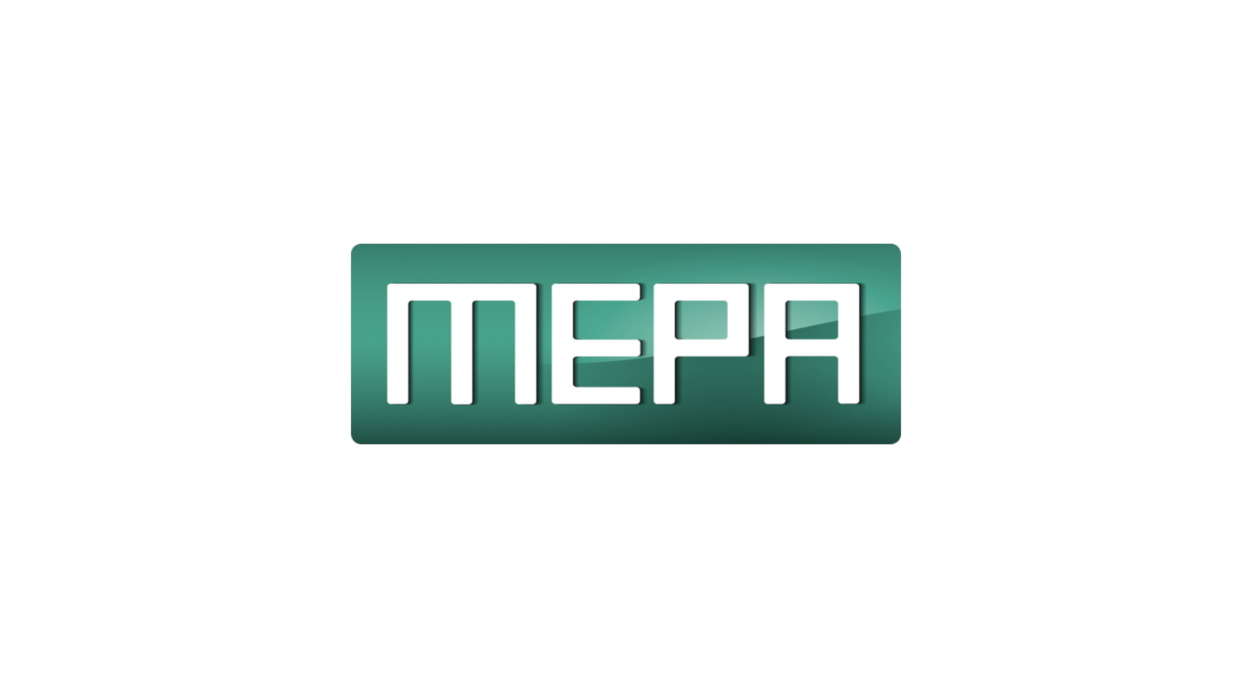 Mepa Logo vor weißem Hintergrund