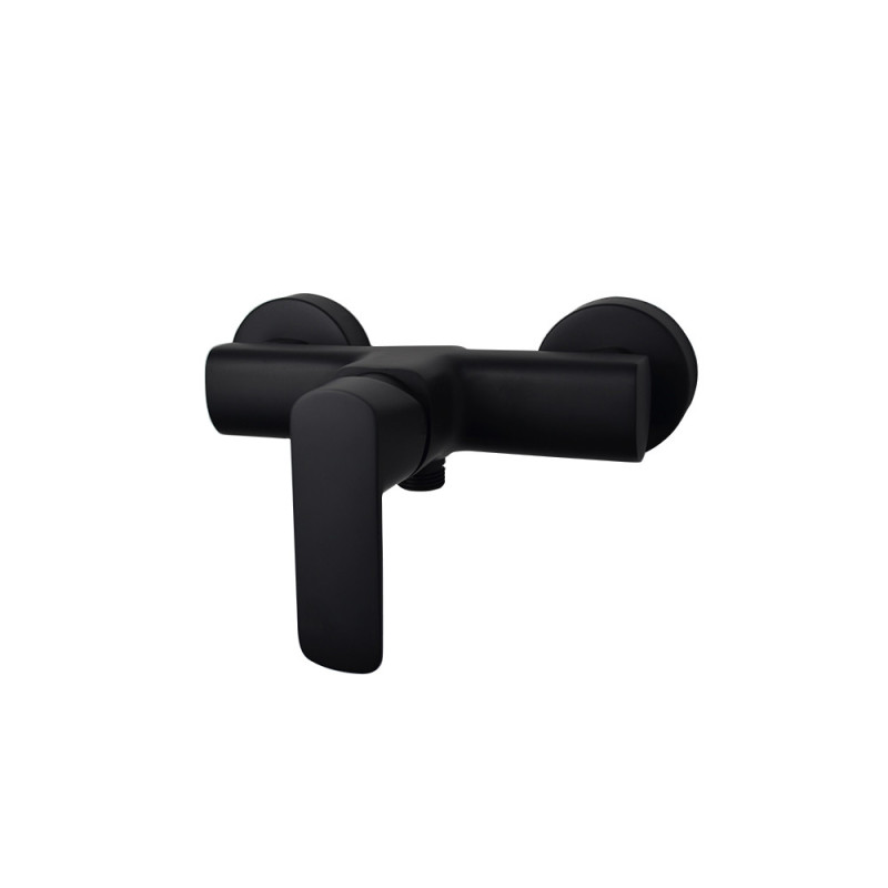 Duscharmatur Schwarz matt mit Duschschlauchanschluss