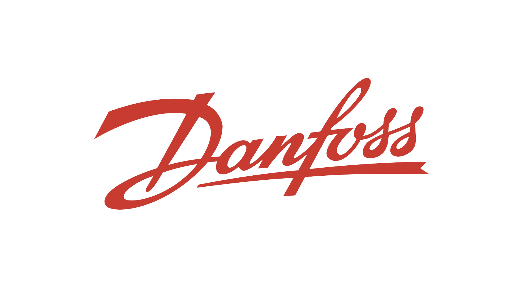 Danfoss Logo vor weißem Hintergrund