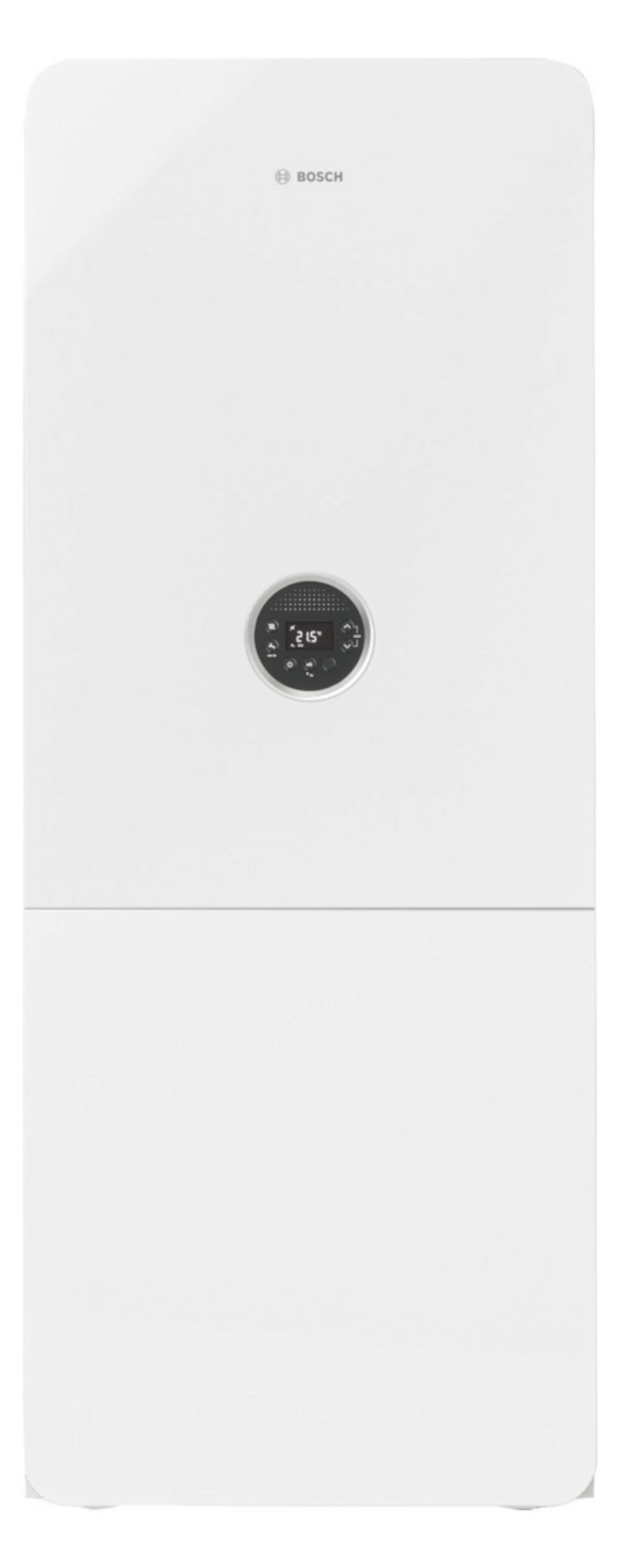 Bosch GC5300i WM 24/100S, Gas-Brennwertgerät, Frontalansicht, auf weißem Hintergrund