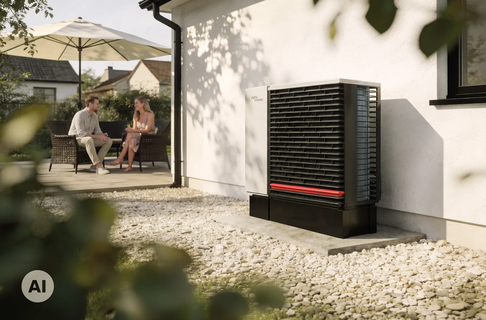 alpha innotec Hybrox 16 Luft/Wasser-Wärmepumpe R290 Monoblock zum Heizen und Kühlen