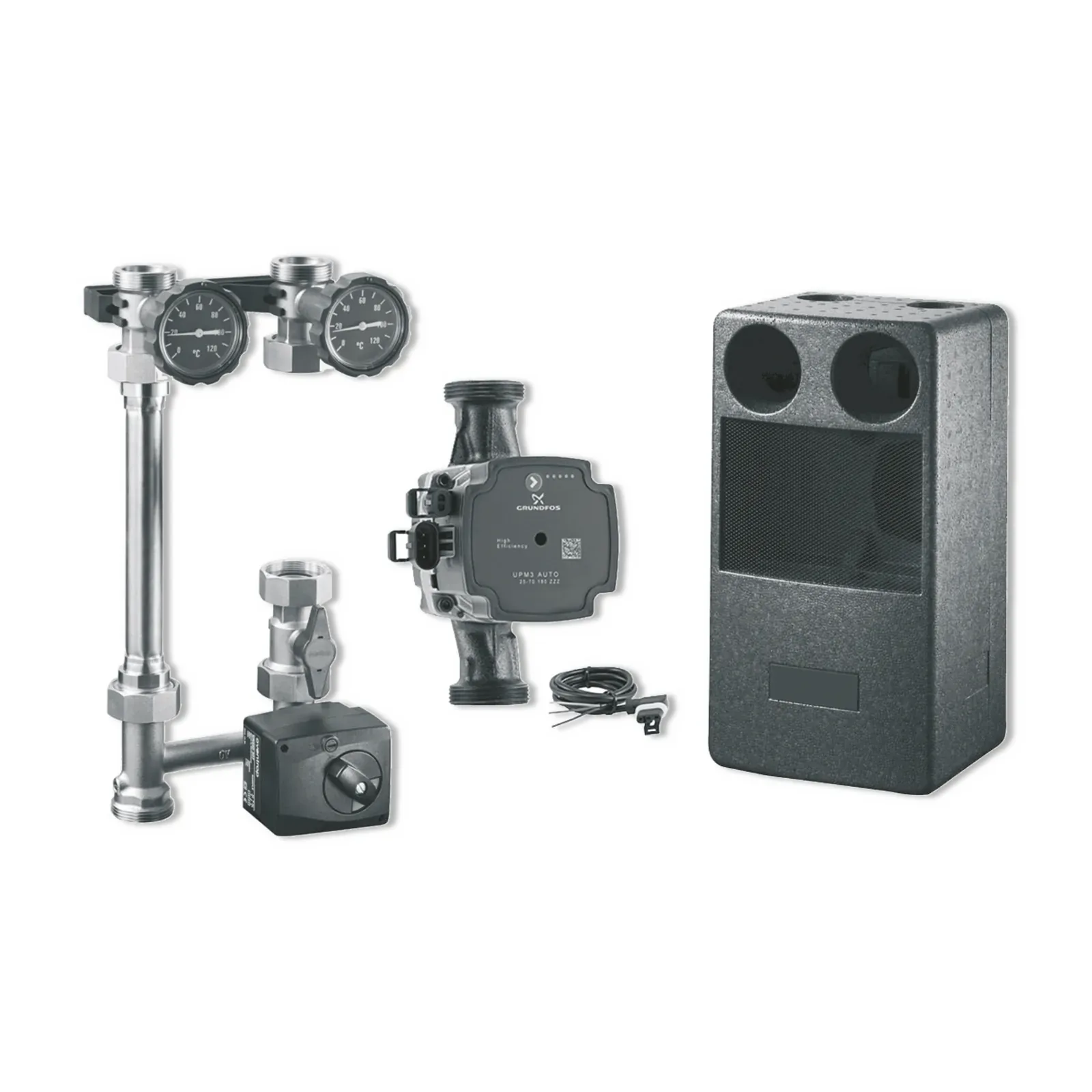 alpha innotec Pumpenbaugruppe PHZM 2 für Heizung, 6/4″ flachdichtend, DN 25